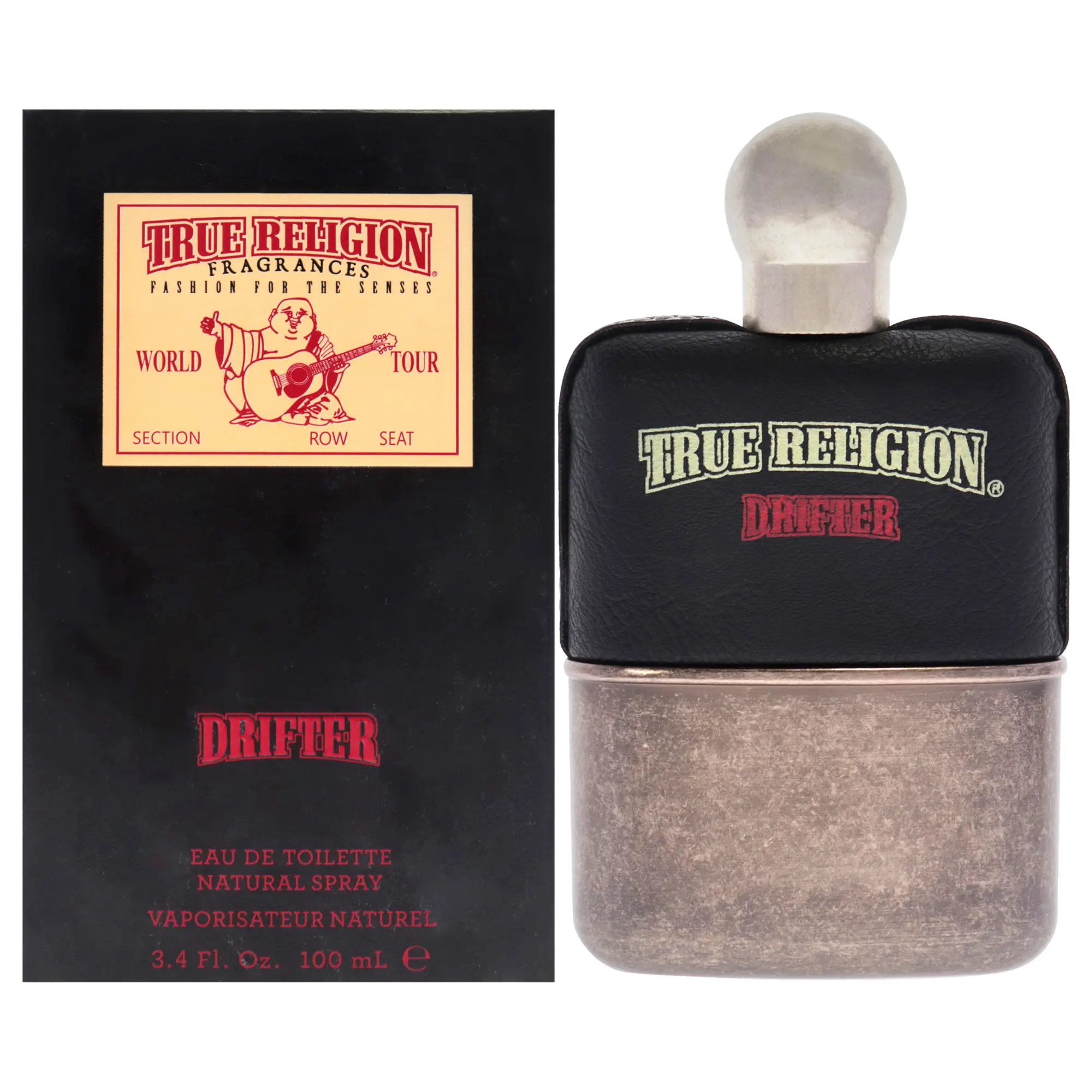 True Religion Drifter Eau de Toilette for Men, Versatile Fresh Drift Scent, Long-Lasting Unisex Fragrance Spray, 3.4 oz, Drift Scent Unisex Fragrance
