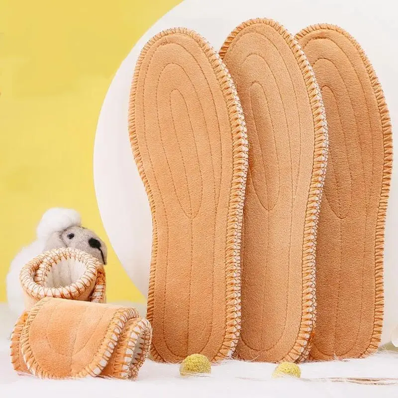 Unisex's Winter Wool Warm Insoles, Breathable Anti-odor Thickened Soft Insoles, Sports Insoles for Women & Men