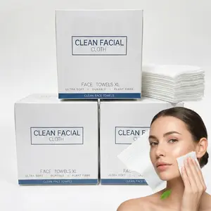 150count Disposable Face Towel Biodegradable Large Dry Wipes 50 Count Box Portable Compact for Home Camping Hiking Travel Picnics Gym Workouts Ideal On-the-Go Hand Face Cleansing Make-Up Use