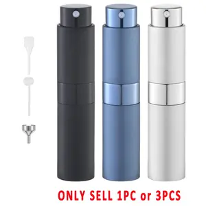 1/3pcs 10ML Refillable Perfume Bottle, Portable Mini Liquid Container, Travel Essential Spray Dispenser, Beach Travel Storage Bag