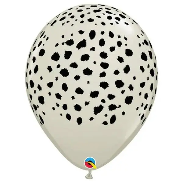 10-Pack Round Cheetah Print Biodegradable Latex Balloons, Balloon Party Supplies for Halloween, 4th of July, Father's Day, Juneteenth Celebrations