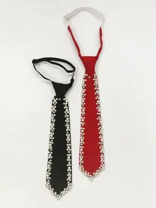2pc Handcrafted Women's Ties with Diamond Edges, Elegant for Business Events, Daily Commuting & Campus Uniforms, Casual Elegant Tie