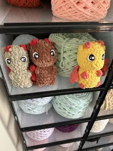 Handmade Crochet Mini Dragon Plushies