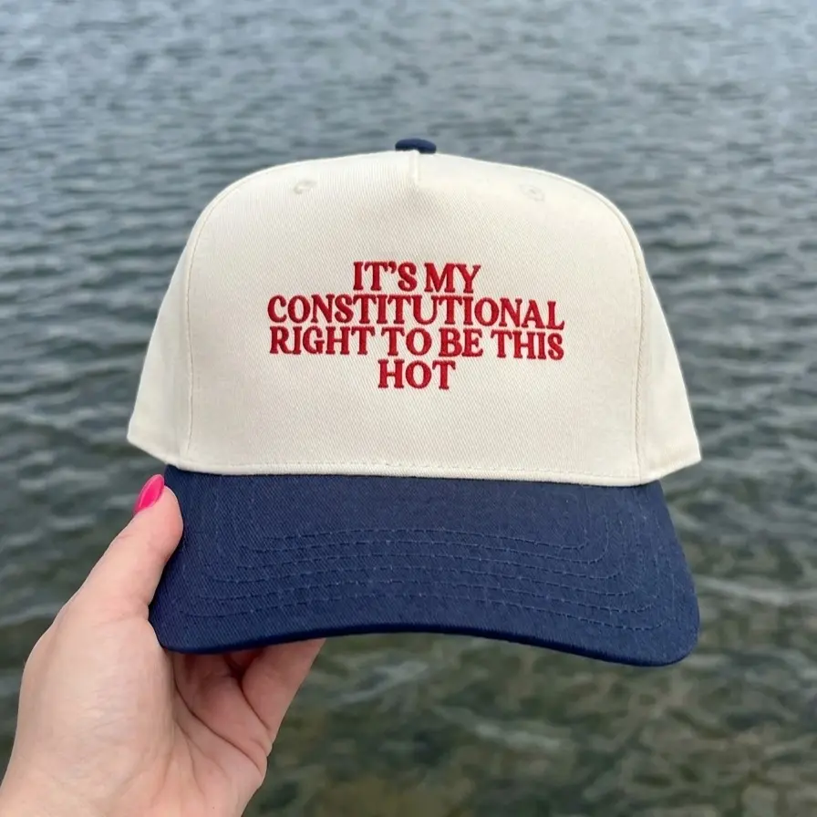 It's My Constitutional Right To Be This Hot Embroidered Hat Summer Trucker Hat Country Festival Outfit Country Hat 4th Of July Hat Trucker Hat, Baseball Hat, Summer Hat, Funny Trendy Trucker Snapback Hat Fourth Of July , 250th USA Anniversary Summer Cap