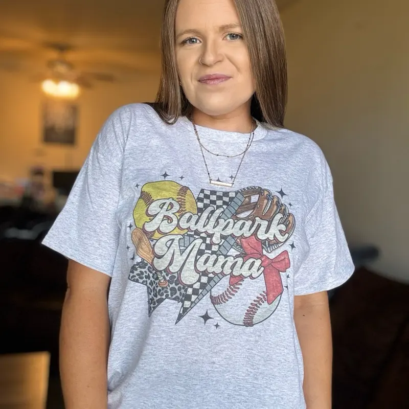 Ballpark Mama Graphic Top