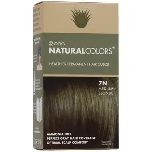 7N Natural Medium Blonde Heat Activated Hair Dye With Organic Ingredients 120 mL / 4 fl. oz.
