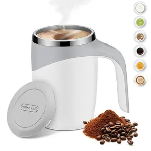 Automatic Magnetic Stirring Coffee Mug, Rotating Home Office Travel Mixing Cup，Funny Electric Stainless Steel Self Mixing Coffee Tumbler, Suitable for Coffee, Milk, Cocoa and Other Beverages