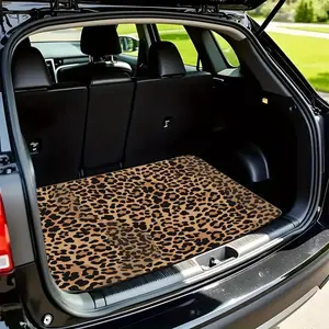 Leopard Print Car Trunk Mat, Essential Travel Accessory, Universal Fit for Multiple Cars, Interior Decoration, Car Accessories Women, Suitable for Women