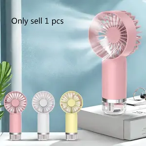 Portable Handheld Fan, Lightweight Fan, Travel Fan, USB Rechargeable Spray Fan, 3-speed Wind Speed Adjustable Fan, Portable Fan for Outdoor Camping Hiking Office Home Use, Adjustable Cooling Fan, USB Fans
