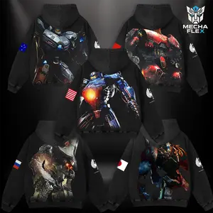 [Collection] Pacific Rim Washed Tshirt & Washed Hoodie Menswear Gift for movie fans Top Apparel Classic Oversized Seamless Simple Straight Man designer shirts Men's Regular Fit Floral Print Tee Heavyweight Cotton T-Shirts