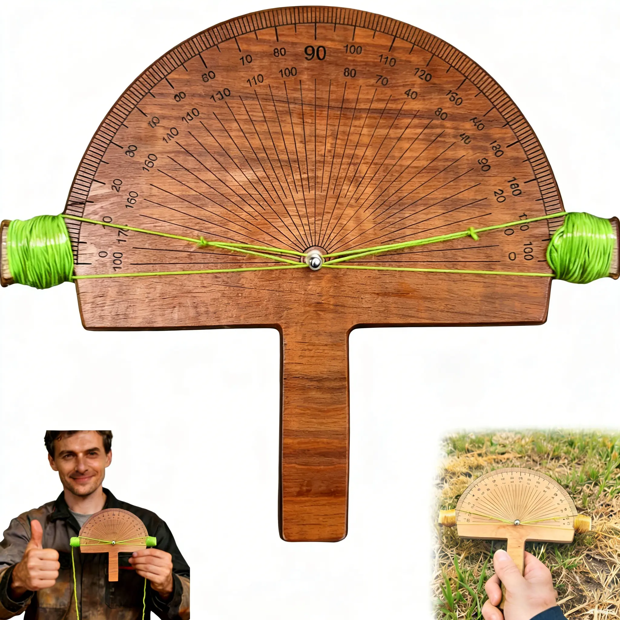 Precision Angle Finder – Handcrafted Birch Wood Degree Tool, Custom Angles Accurate Degree Tool, Engraved Protractor for Accurate Measurements for Welder Carpentry DIY Projects, Builders#Summervibes