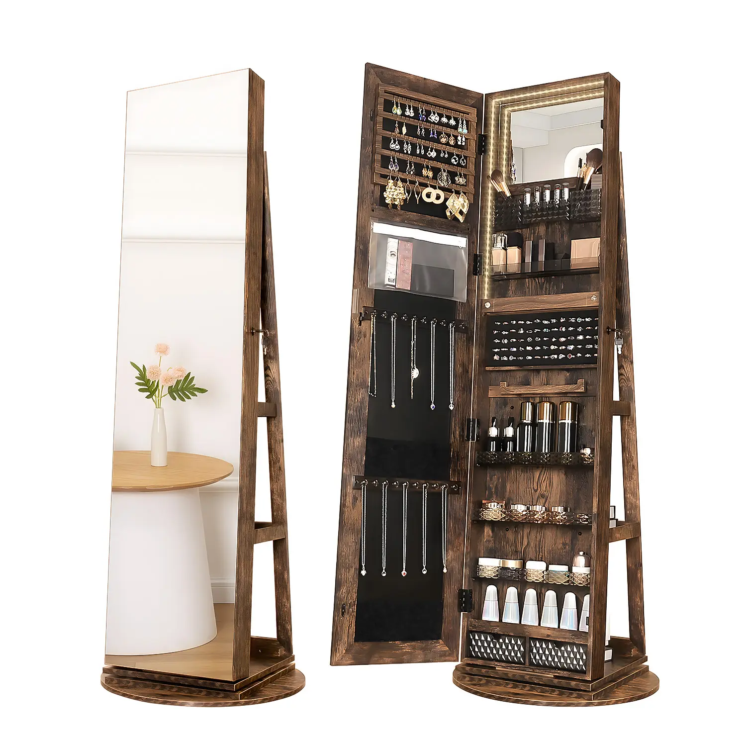 Brown-Interior Adjustable Lights