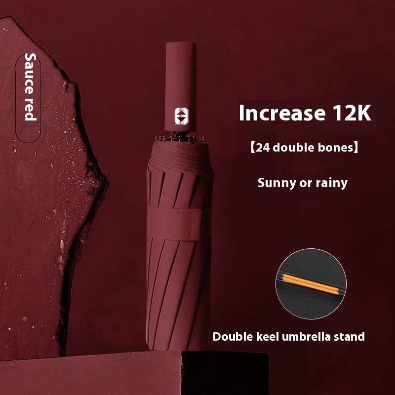 Cherry Blossom Umbrella Automatic 24-bone Oversized Sun Umbrella