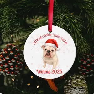 Official cookie taste-tester ceramic ornament