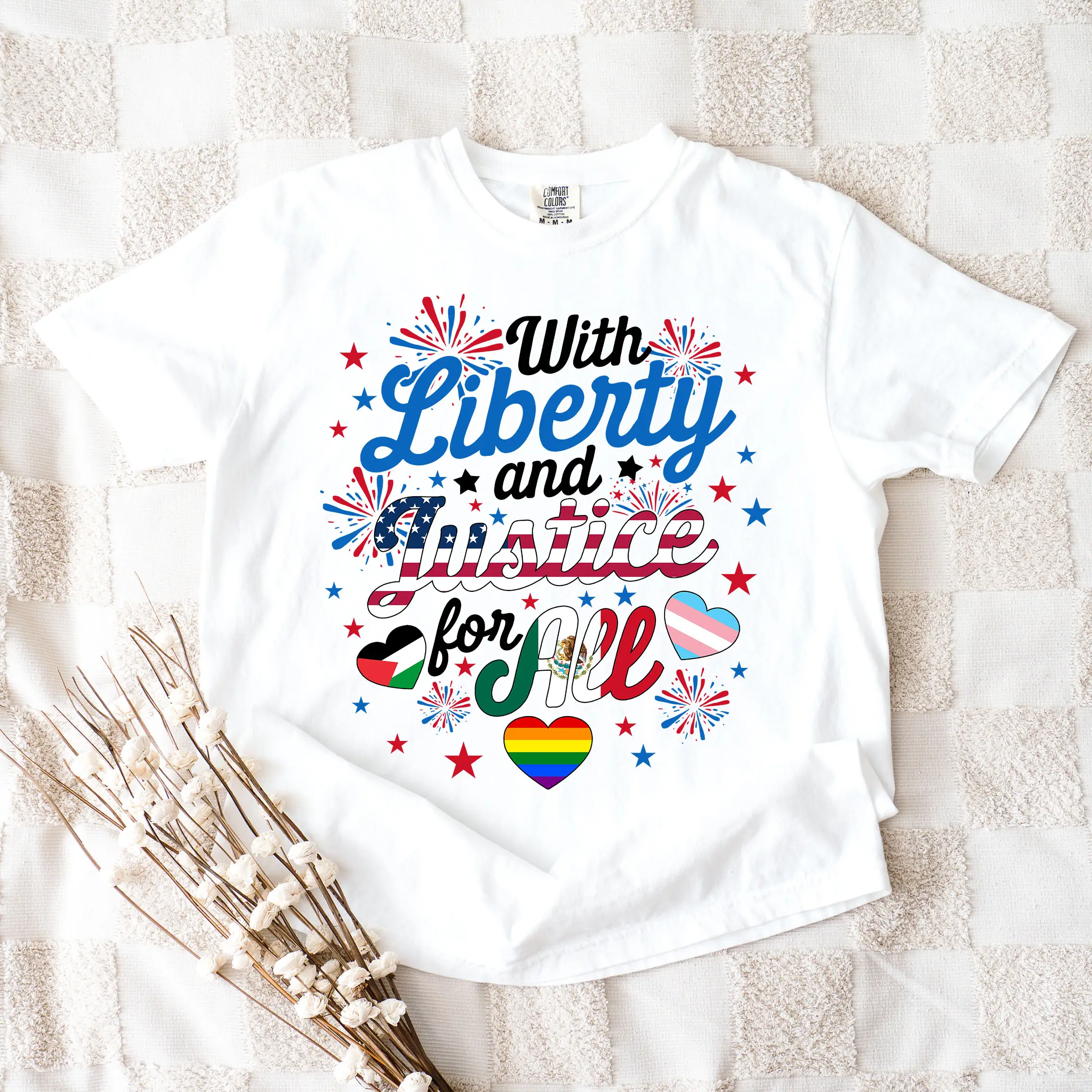 With Liberty And Justice For All Shirt, Fundemantal Rights Shirt, BLM Tshirt, Antiracism Shirt, Human Rights Shirt, Equality Shirt, LGBT Tee