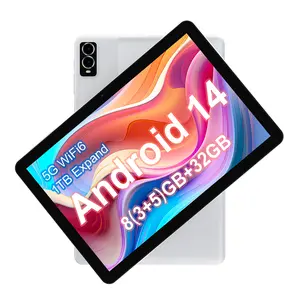 10.1-inch New Tablet with Android 14 System, 8(3+5)GB RAM, 32GB ROM + 1TB Expandable Memory, Multiple Combinations Available, 2.0+2.0MP Camera, WiFi, Battery, LED Display, Stereo Speakers, Tablet, Pad