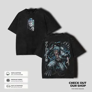 Grimmjow Espadas Number 6 Wash Tshirt, Hoodie, Grimmjow Jaegerjaquez Anime Graphic Tee, Bleach Fan Shirt, Shikigami Anime, Anime Streetwear Tops Summer Men Clothes