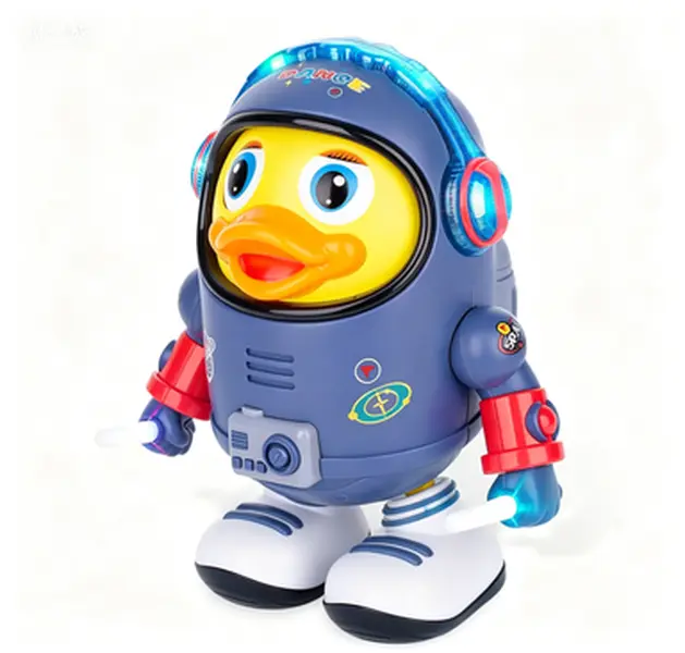 Baby Toys, Electric Space Duck, Electric MusicToy,Electric Toys with Lights and Sounds, MovingWalking Dancing Toys for Toddler (Space Duck)