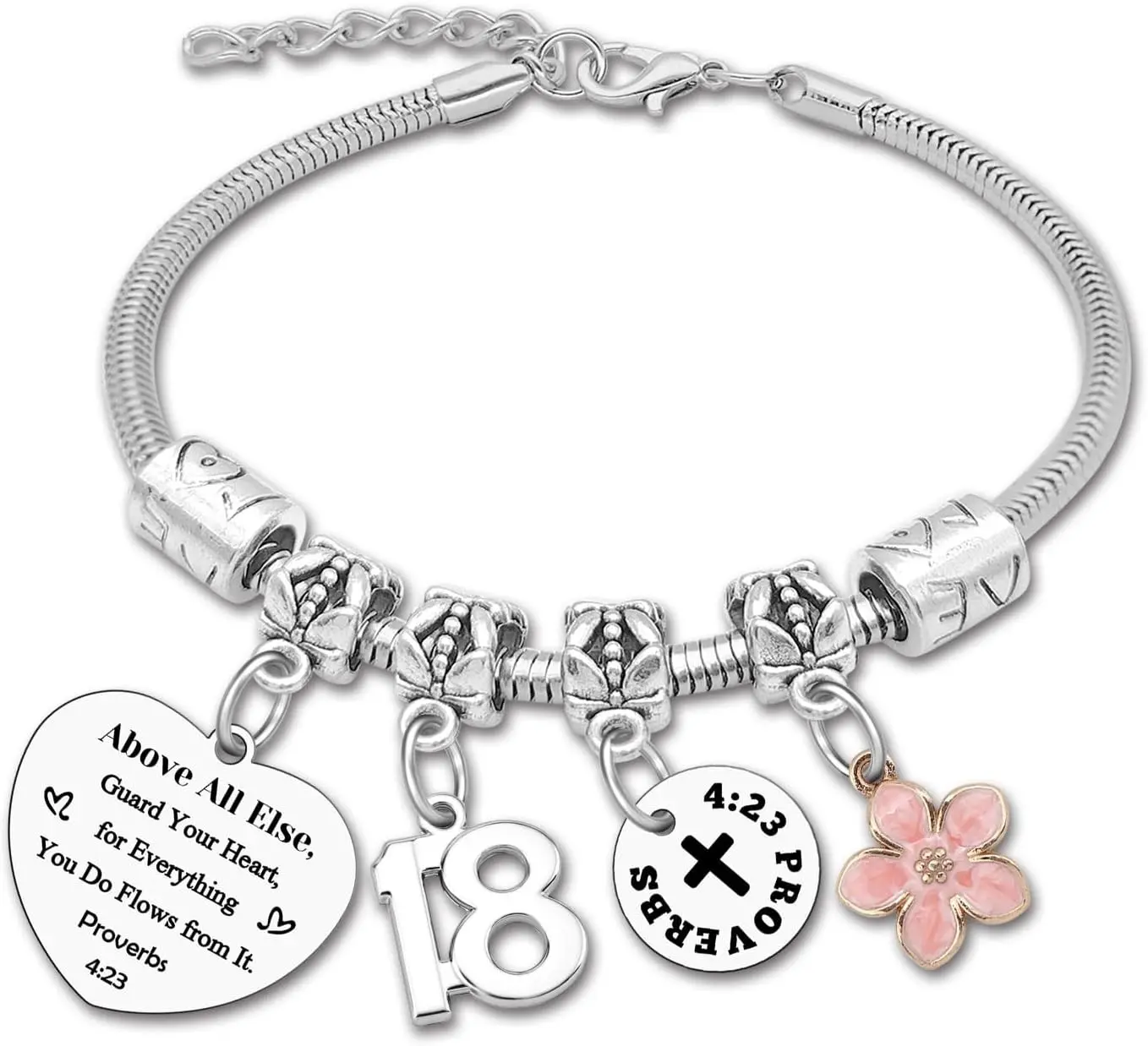 18th Birthday Gifts for Girls Bracelet Jewelry 13th 15th 16th 18th 21st Birthday Gift for Daughter Granddaughter 13 15 16 18 21 Years Old Girl Gift Happy Birthday Bracelet Gift for Friend Sister Teen