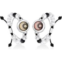 2 Perlen, Silber und Silber