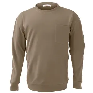 fathersdaygift VEVOR FR Shirts, Flame Resistant Long Sleeve Clothing Lightweight 7 oz Breathable Cotton, Men's Fire Retardant Work Shirt with Pre-shrink Treatment Pocket, for Welders, Electricians, Gray 2XL