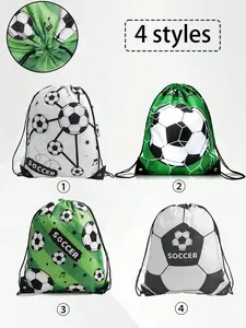 Football Theme Party Gift Bag, Drawstring Backpack, Sports Snack Bag, Birthday Party Supplies, Outdoor Activity Storage Bag, Sports Bags