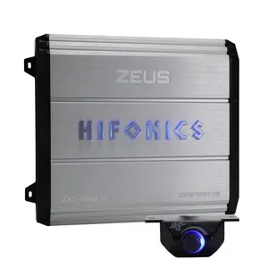 Hifonics Zeus 1200W Max Class D Monoblock Car Audio Amp & Bass Knob, ZXX-1200.1D