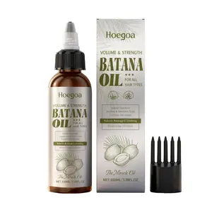 Hoegoa Bartana Hair Care Essential Oil Moisturizes Scalp Hydrates Protects Strengthens Smooths Frizz-Free Hair