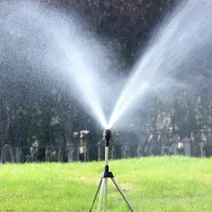 Smart Automatic Rotating Sprinkler Tripod for Garden Irrigation, Flower Watering, and Lawn Greening with 360-Degree Meg Sprinkler Head