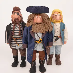 Diy Sailor Series Handcrafted Fabric Doll - First Mate Karen/Captain Orion/Sailor Bark Handmade Dolls Crafted From Handpicked Top-Tier Fabrics, Meticulously Hand-Stitched And Hand-Painted By Seasoned Artisans