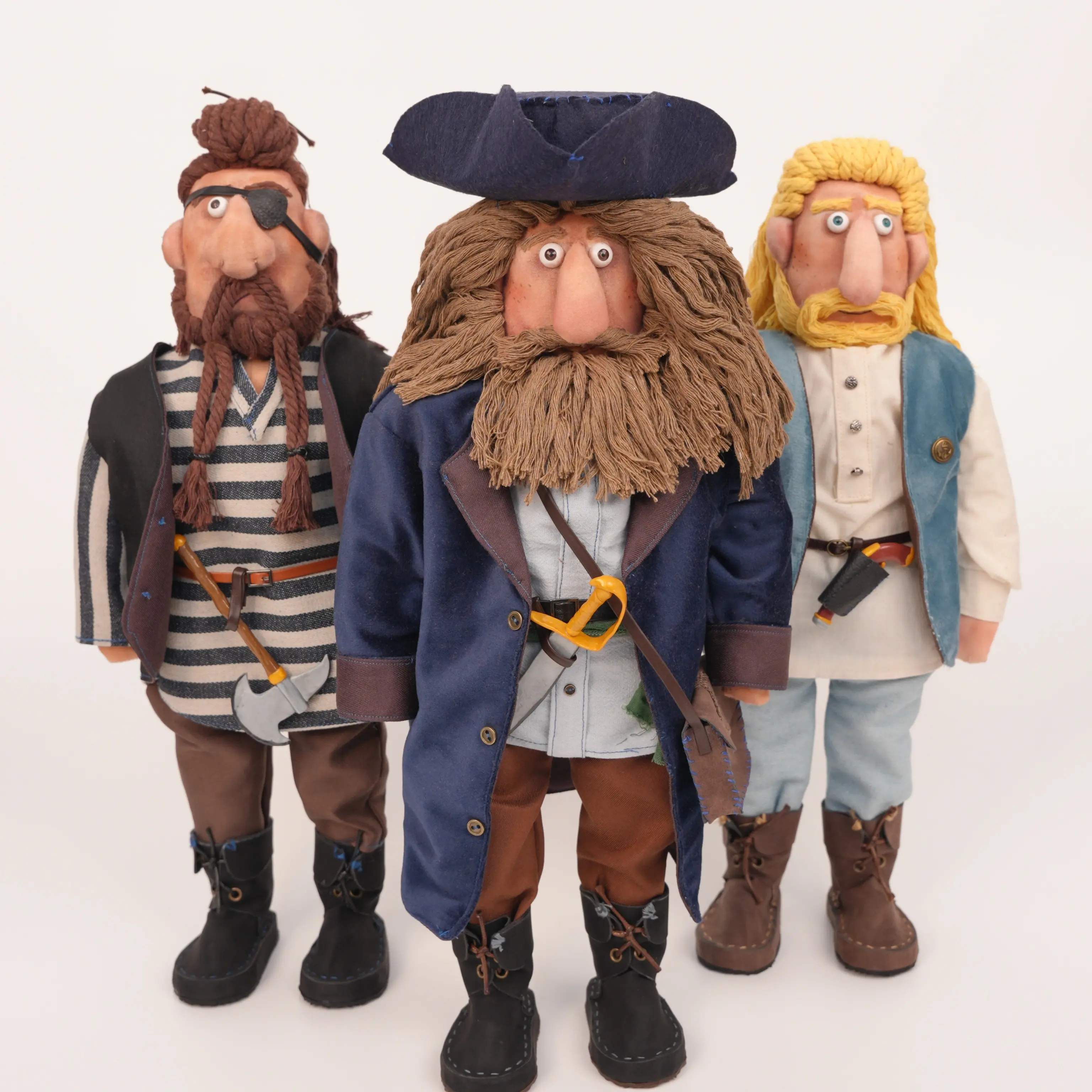 Diy Sailor Series Handcrafted Fabric Doll - First Mate Karen/Captain Orion/Sailor Bark Handmade Dolls Crafted From Handpicked Top-Tier Fabrics, Meticulously Hand-Stitched And Hand-Painted By Seasoned Artisans