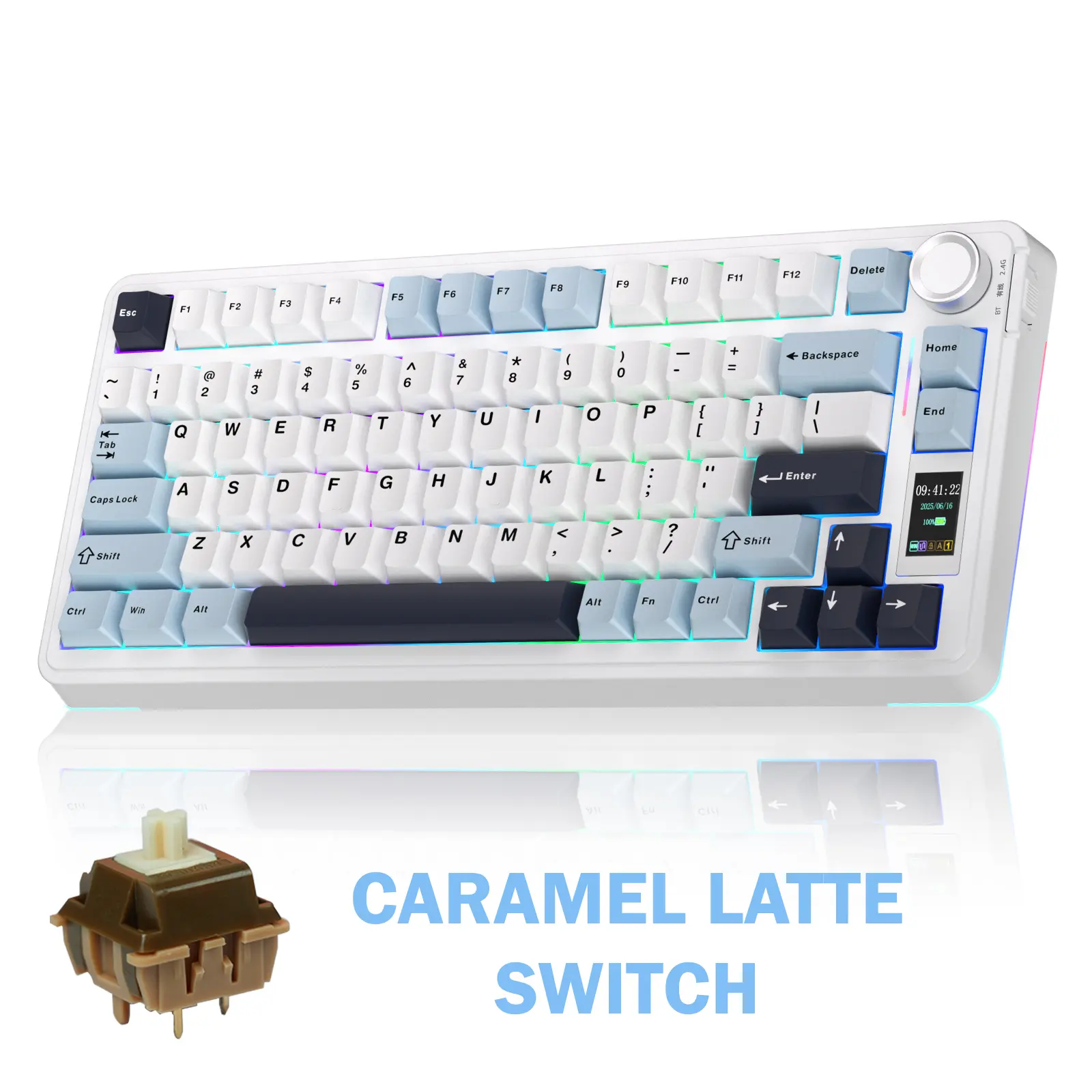 Caramel Latte Switch- Black Purple&White&Blue