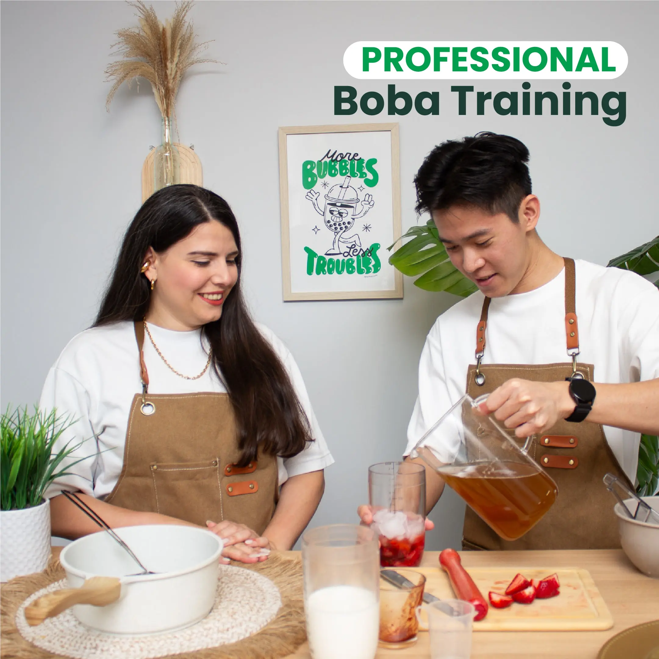 Professional Bubble Tea Training Class - 2-Day Hands-On Session with Personalized Fruit Preparation Techniques & Practical Knowledge for Tea & Coffeeware Enthusiasts, Boba Tea Enthusiasts, Bubble Tea Business