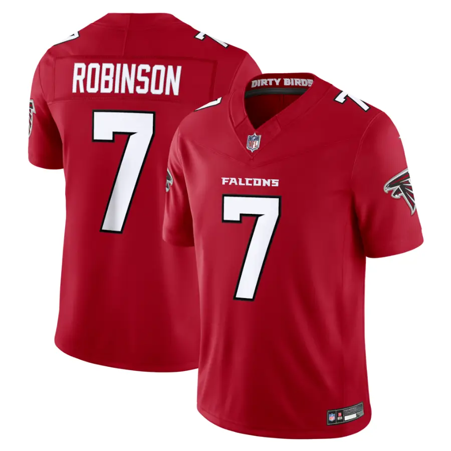 Men's Falcons Bijan Robinson Red Game Jersey
