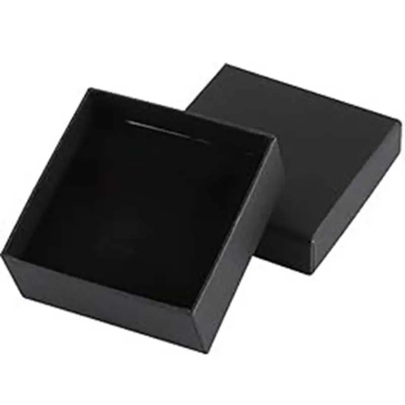 Black Durable Storage Gift Box - Elegant Organiser, Compact Protective Case with Smooth Finish, Ideal for Jewelry Gifting, Office Stationery Storage