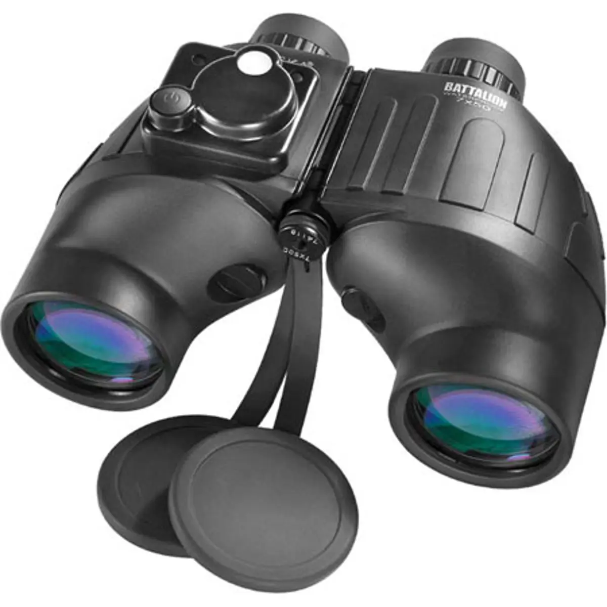Barska 7x50 Battalion Water Proof Porro Prism Binocular with 7.6 Degree Angle of View, Range Finder and Compass