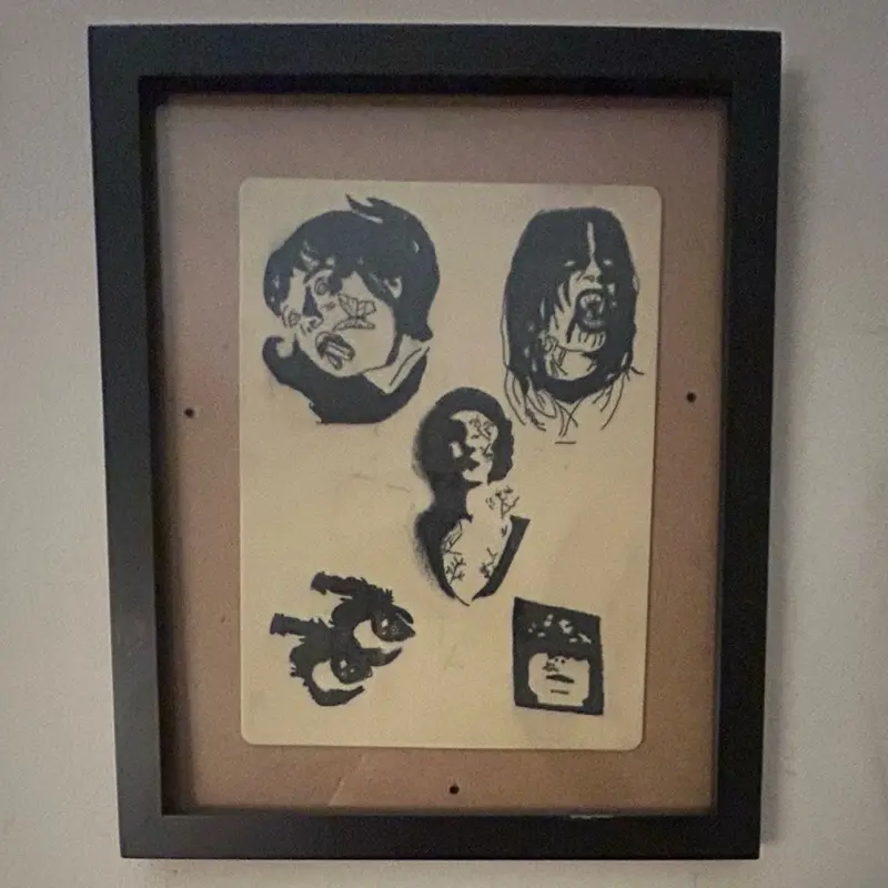 Custom Tattoo Art - Fake Skin - 1/1 Original Framed Artwork Featuring Unique Design Elements