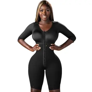 Stage 1 Full Body Faja for Plastic Surgery Recovery | Compression Hook Levels | Padded Straps