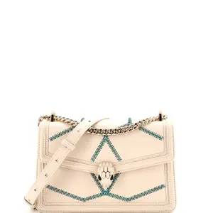 Pre-owned Bvlgari Leather Shoulder Bags Serpenti Forever Shoulder Bag Whipstitched Small by Rebag