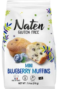 Naten Gluten Free Mini Blueberry Muffins Sugar Snack Cookie Rice