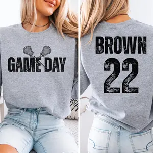 Custom Lacrosse Mom Shirt, Personalize name and number Lacrosse Tee, Lacrosse Sports Tee Gifts Game day