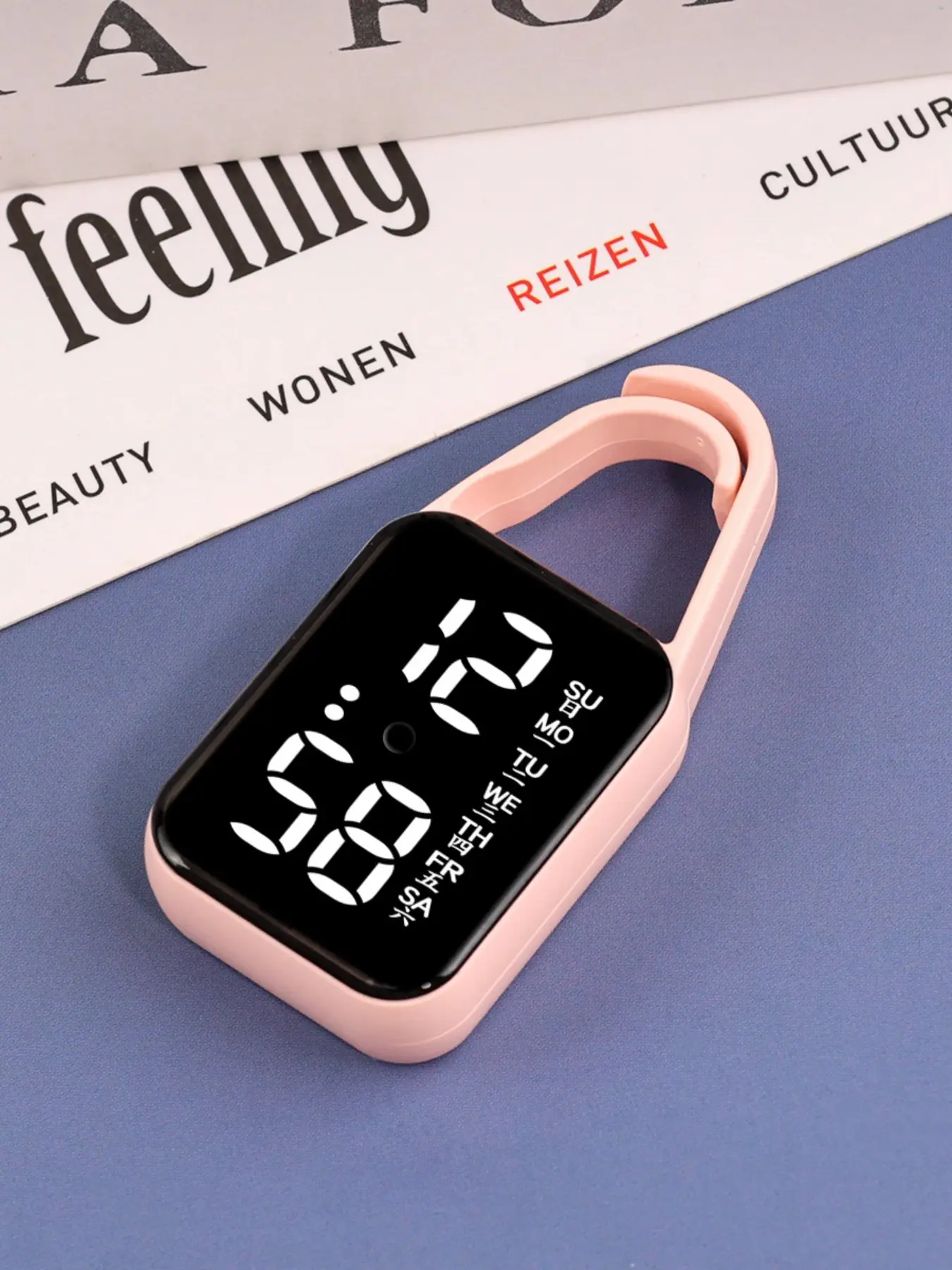 Touch Screen Keychain Mini LED Digital Watch, Student Sports Pendant, Night Light Small Electronic Clock, Portable Accessory, Keychain Accessories, Key Chain For Car Keys, Keychain For Purse, Gift Keychain