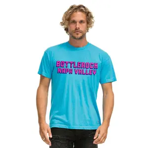 BOTTLEROCK 2025 TEE - NEON BLUE