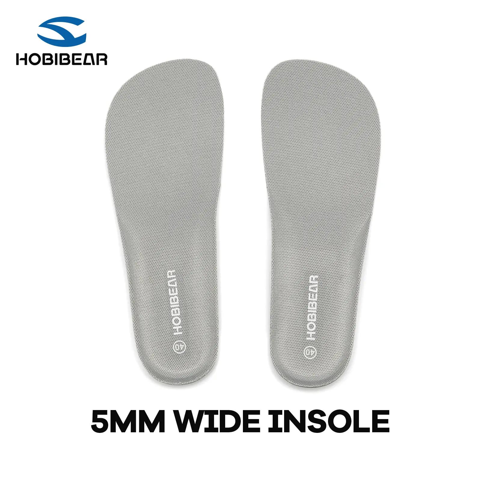 HOBIBEAR Athletic Running Shoe Insoles - High-Elasticity Breathable Performance Insoles, Odor-Proof Cushioned Support for Sports and All-Day Walking Fatigue Reduction, Running Insole