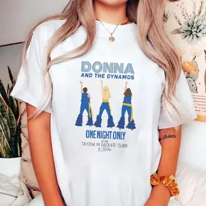 90s Retro Vintage Graphic Donna and the Dynamos Shirt, Mamma Mia, Here We Go Again Mamma Mia Gift, Dancing Queen Unisex Crewneck Menswear