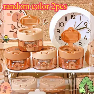 Make Sharpening Fun! Kabala 2-Pack Rolling Sharpeners – Flip Lid, Dual Holes, Smooth Action – Ideal School Gift & Reward