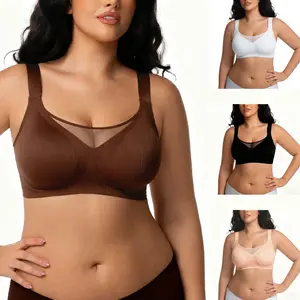 Plus Size Fashion Lingerie: Wireless Seamless Bra  Full Coverage Comfortable Wireless Padded Bras Comfort Push-Up T-Shirt Bra for Everyday TikTokShopHolidayHaul