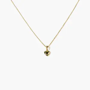 en route Gold Audrey Heart Necklace, Sleek Golden Heart Charm Jewelry, Chic Piece for Daily Styling or Gifting #SpringStatements