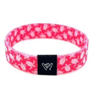 Pink Sea Turtle Wristband Bracelet