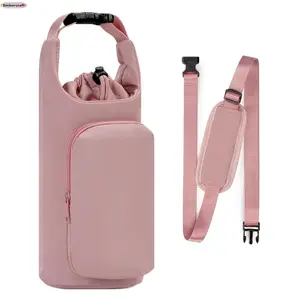 Insulated Thermos Bottle Cover - Portable Water Bottle Sleeve with Strap, Durable Water-Resistant Protective Case for Outdoor Sports, Hiking